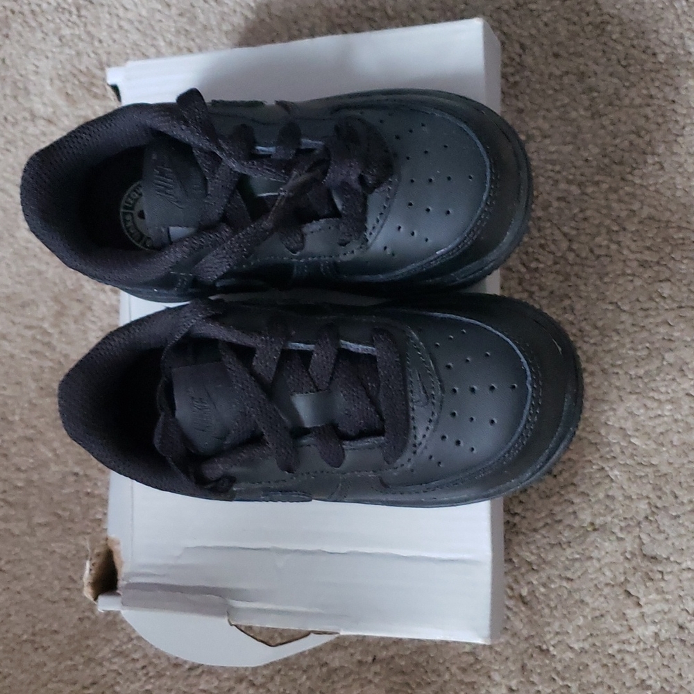 Nike Black Air Force 1s